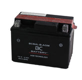 BCB4L-B-AGM| Batteria Moto AGM,YB4L-B/A, 12V, CCA: 4Amp, 40CCA,120x70x91mm - BC Battery Italian Official Website